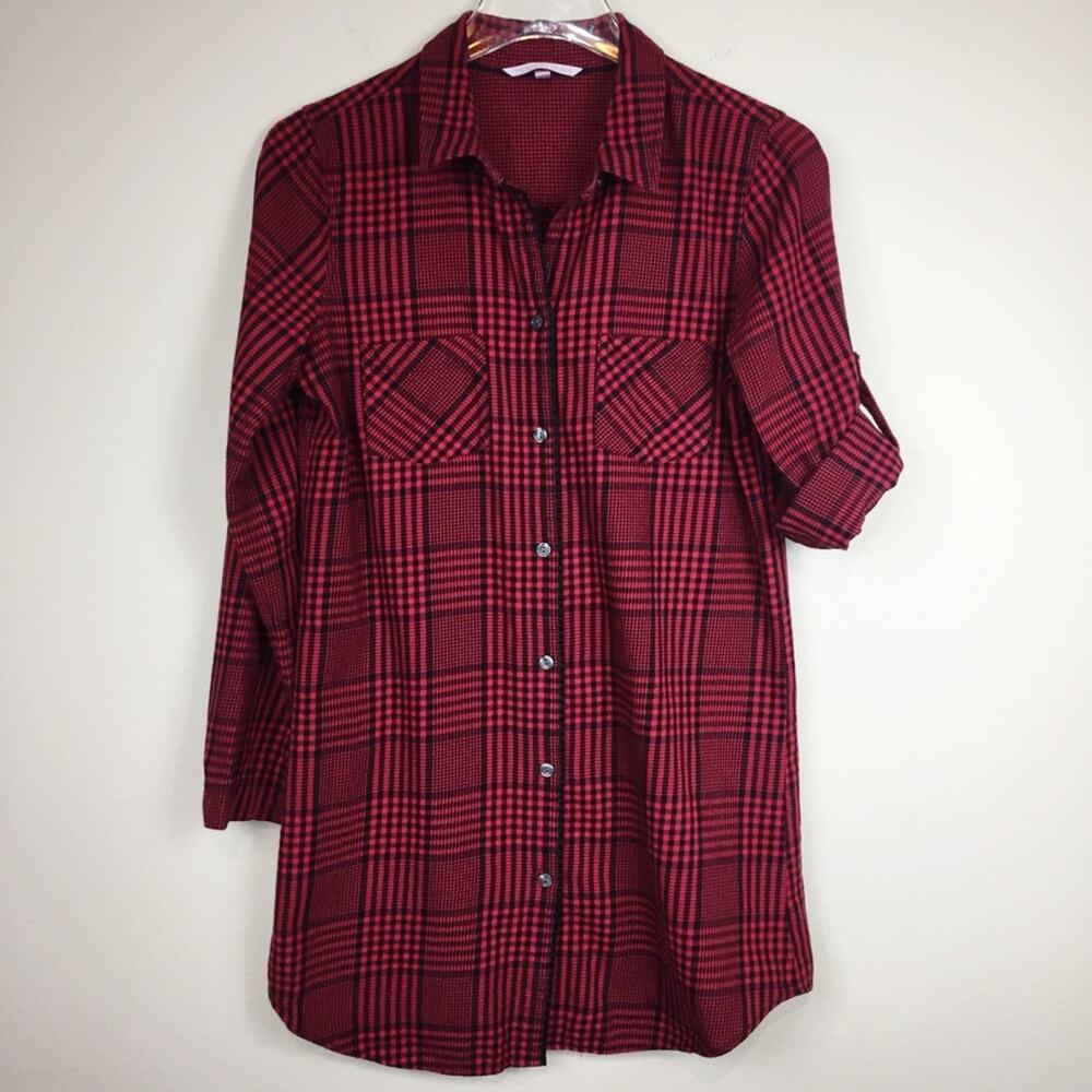 Victoria’s Secret | Red Plaid Flannel Sleep Shirt